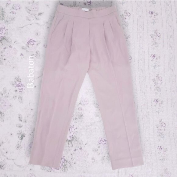 Babaton by Aritzia "Cohen" Pleated Elastic Waist Skinny Trouser- Size 0 - Picture 2 of 11